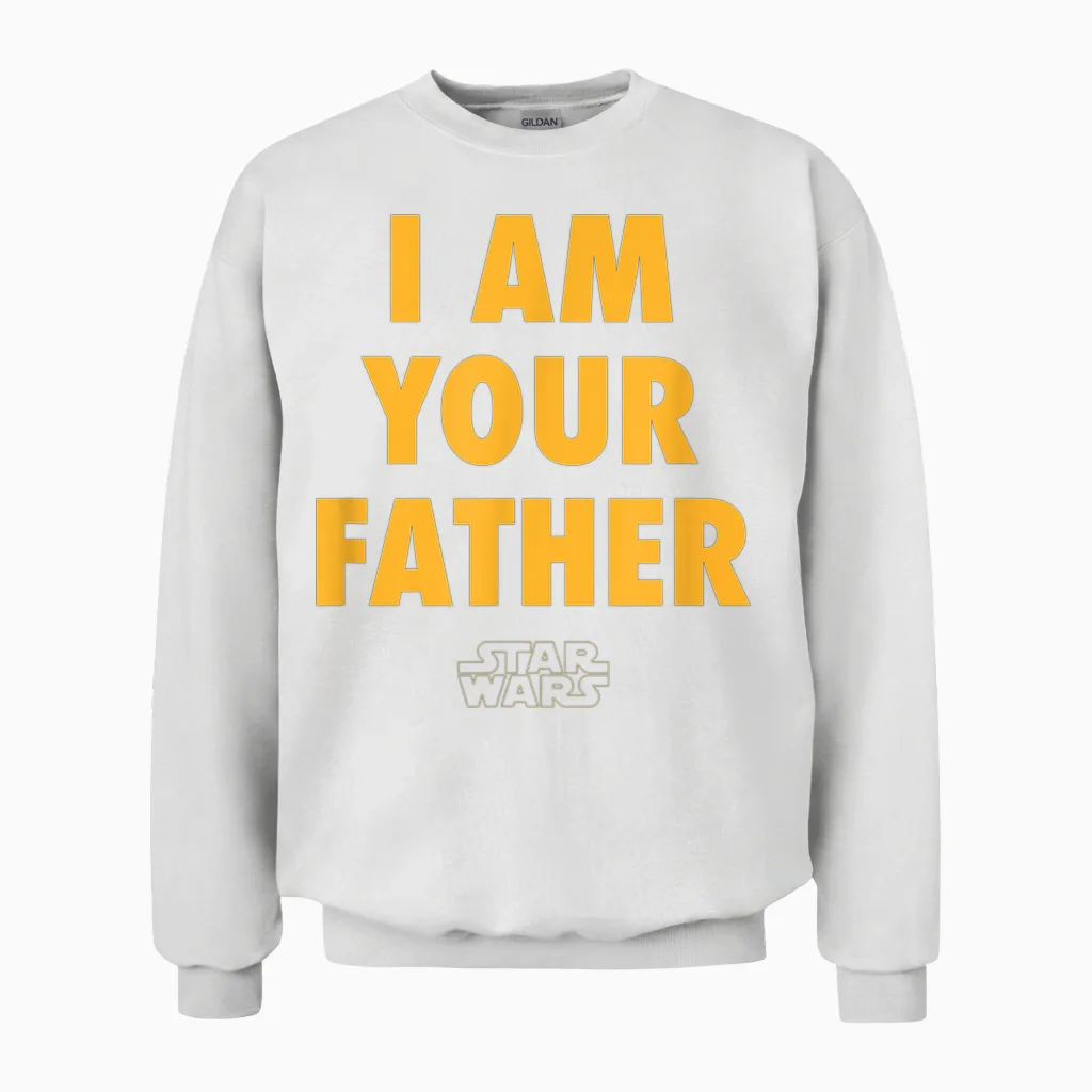Amazon Essentials Disney | Marvel | Star Wars | Princess Men's Father's Day Graphic Short Sleeve T-Shirt, Black, Small Unisex Sweatshirt in White