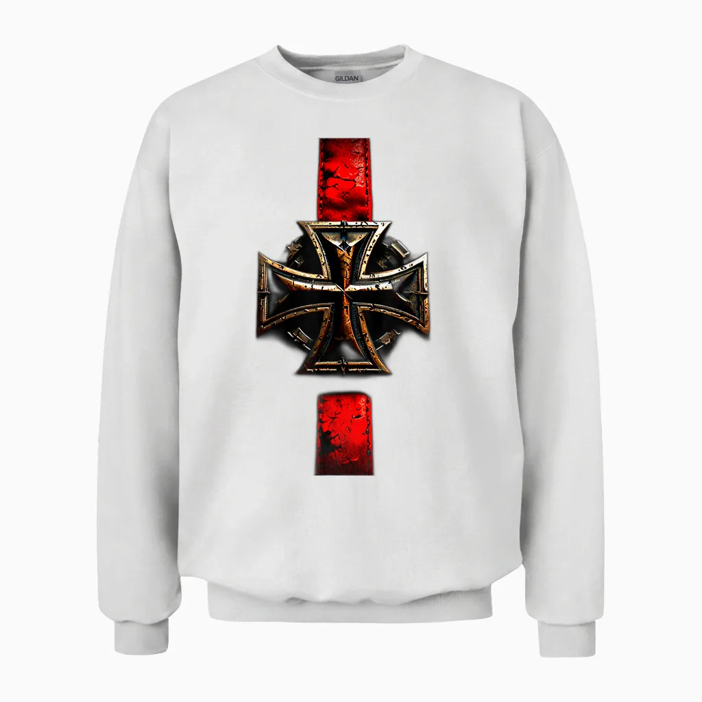Ein Eisernes Kreuz Unisex Sweatshirt in White