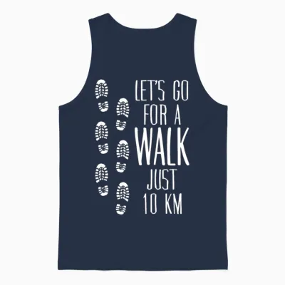 Hiking Walk Walking Hike Unisex Tank Top - Navy