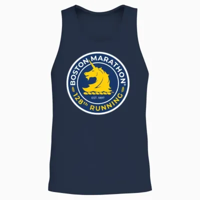Boston Marathon Unisex Tank Top - Navy