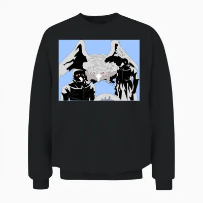 Anime Academy Animal Unisex Sweatshirt - Black