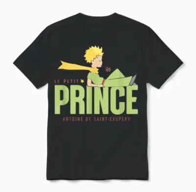 Le Petit Prince Antoine De Saint-Exupery Unisex T-Shirt - Black