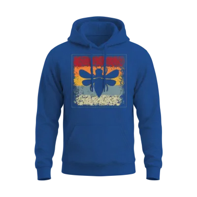 Bee Retro Unisex Hoodie - Royal