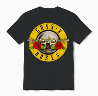 Guns N' Roses Official Bullet Logo Unisex T-Shirt - Black