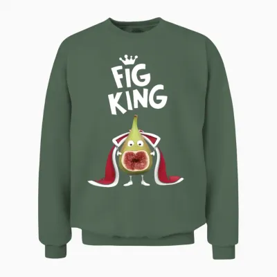 Fig King Unisex Sweatshirt - Military Green