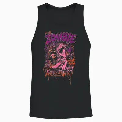 Rob Zombie American Witch Pastel Unisex Tank Top - Black
