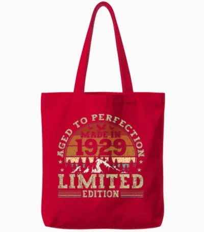 Jahrgang 1929 Retro Vintage Tote Bags - Red