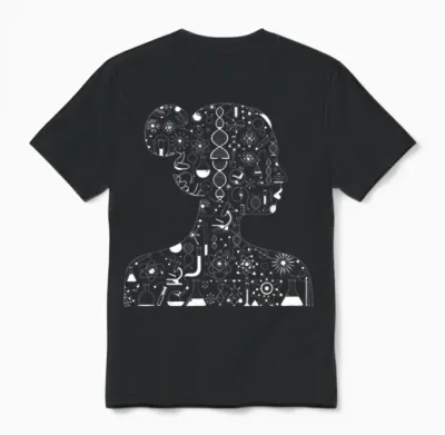 Women in Science Scientific Teacher Appreciation Chemistry Unisex T-Shirt - Black