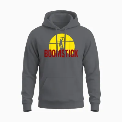 This Is My Boomstick Shotgun Dead Red T-Shirt Evil T-Shirt, Black Unisex Hoodie - Charcoal