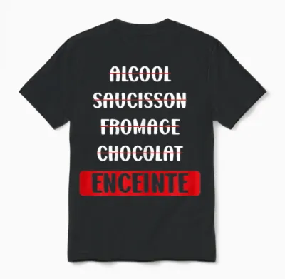 Humour Sausage Food Humour Mom Announcement Pregnancy Unisex T-Shirt - Black
