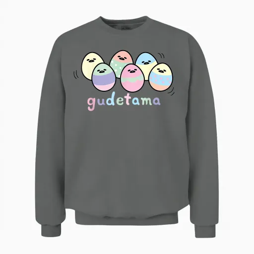 Gudetama Decorated Easter Egg Unisex Sweatshirt - Graphite Heather