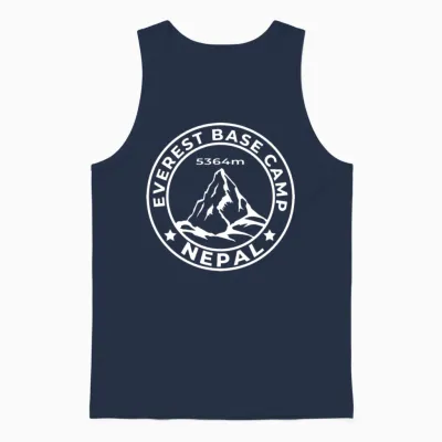 Everest Base Camp Unisex Tank Top - Navy
