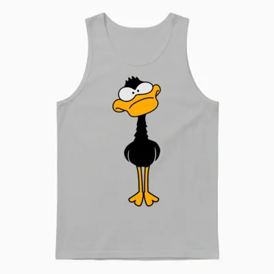 Funny Duck Unisex Tank Top - Ash