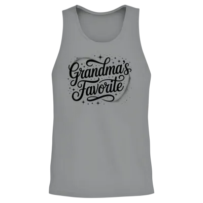 Cute Grandma’s Favorite Retro Family Love Grandkid Unisex Tank Top - Sport Grey