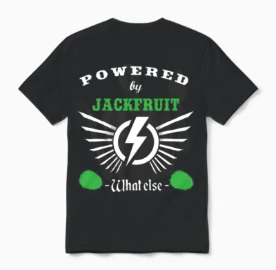 Powered by Jackfruit Unisex T-Shirt - Black
