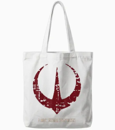 Star Wars Andor I Have Friends Everywhere Quote Rebel Logo Tote Bags - White
