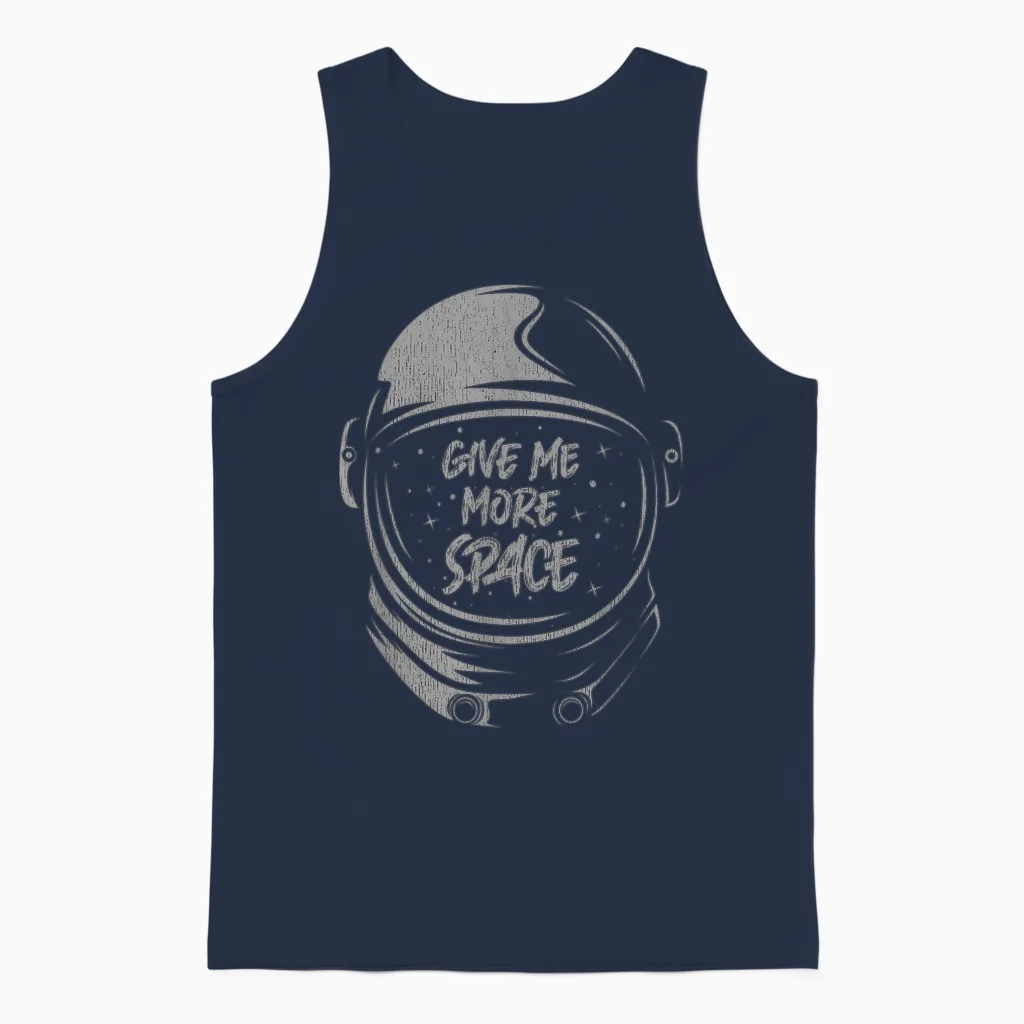 Zitat Astronaut - I Need More Space Unisex Tank Top in Navy