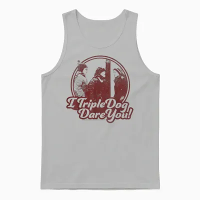 A Christmas Story I Triple Dog Dare You Unisex Tank Top - Ash