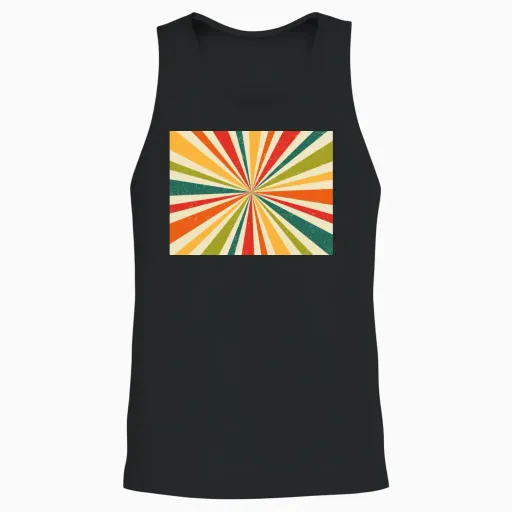 Retro Unisex Tank Top - Black