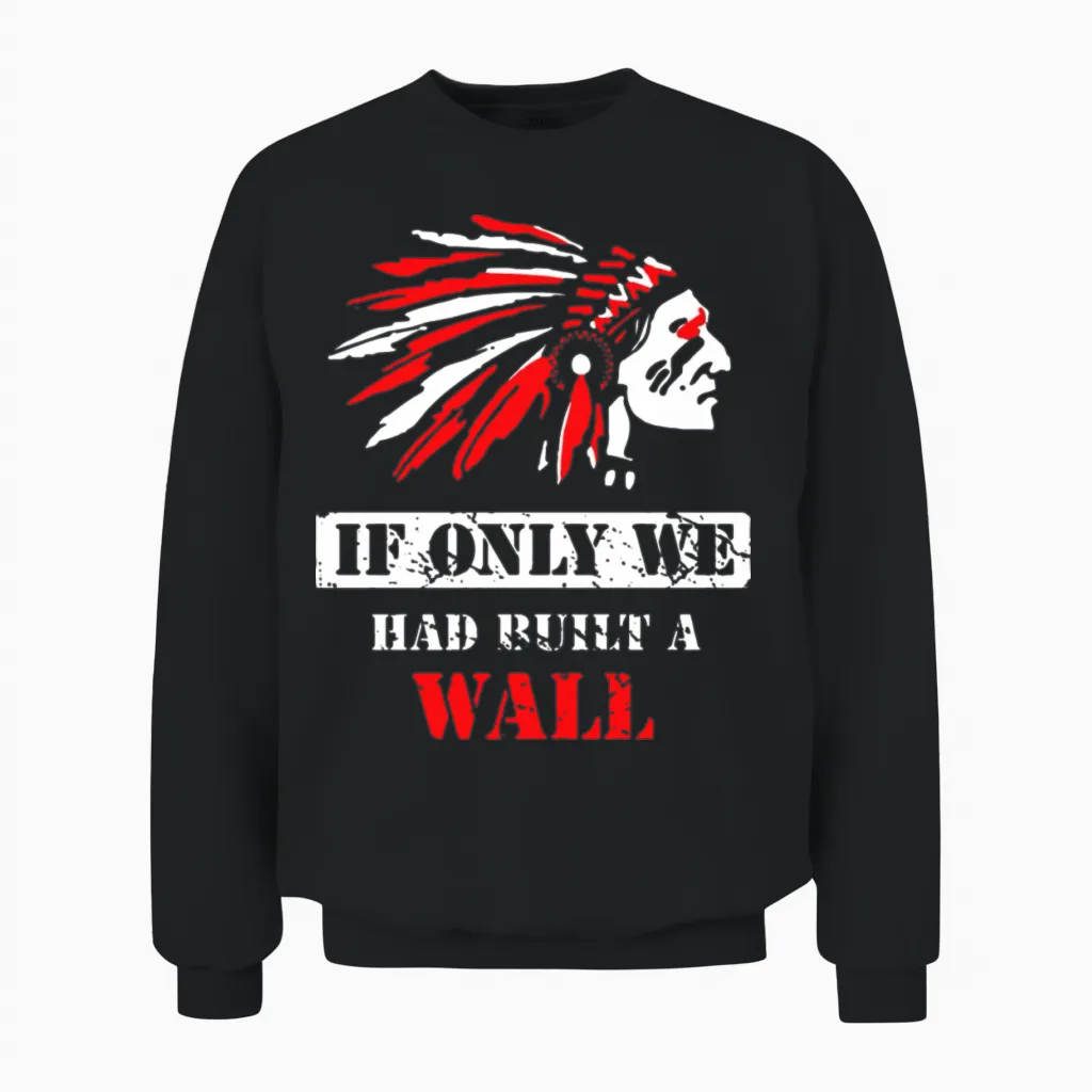 Native American 1492 Proudly in Columbus Day Unisex Sweatshirt in Black