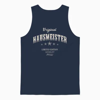 Hausmeister Limited Edition Unisex Tank Top - Navy