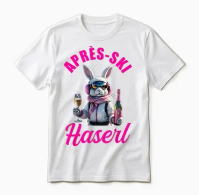 Apres Ski Haserl | Skiing Après Ski Party Ski Bunny Outfit Unisex T-Shirt - White