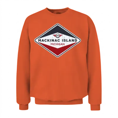 Mackinac Island Unisex Sweatshirt - Orange