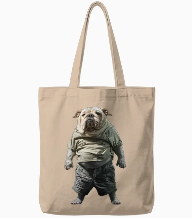 Dog Lovers Gift Tote Bags in Natural