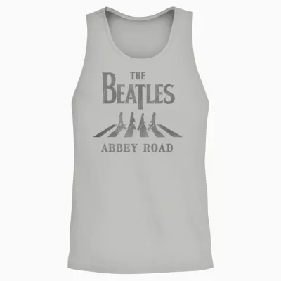 The Beatles - Abbey Road Silhouette Unisex Tank Top - Ash