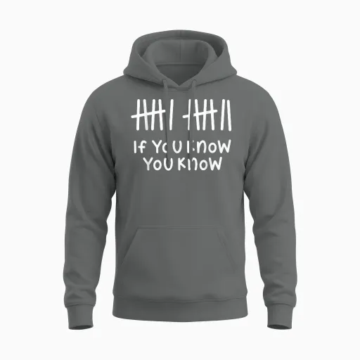 6 7 Funny if You Know You Know Tally Marks Six Seven Meme Unisex Hoodie - Graphite Heather
