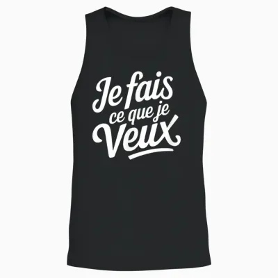 I Do What I Want Unisex Tank Top - Black