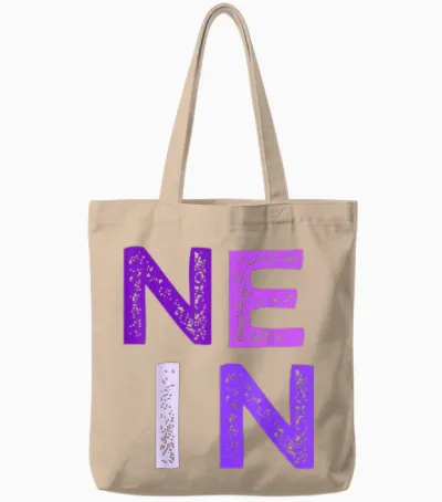 Lila Grafik Bevor Du Fragst: Nein Männer Oder Fraue Lila Tote Bags - Natural