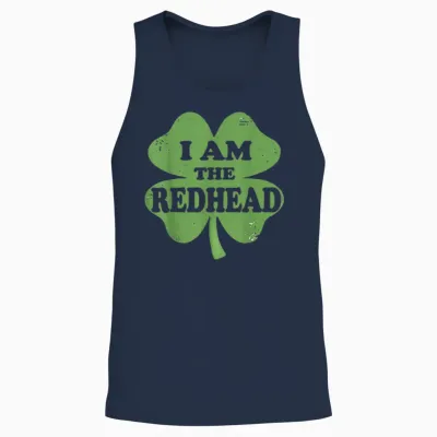 Funny Dibs on the Redhead I Am the Redhead Women Men Unisex Tank Top - Navy
