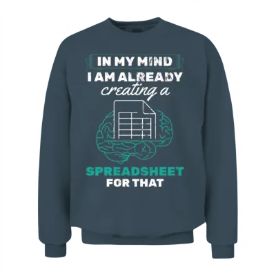 Accountant Accounting Spreadsheet Unisex Sweatshirt - Dark Heather