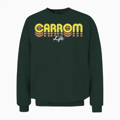 Retro Carrom Life Unisex Sweatshirt - Forest