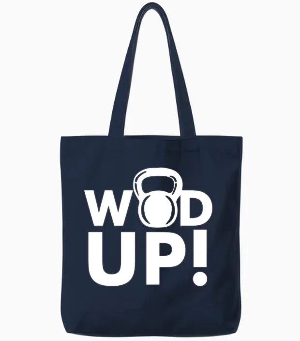 Crossfit Wod Up Tote Bags in Navy