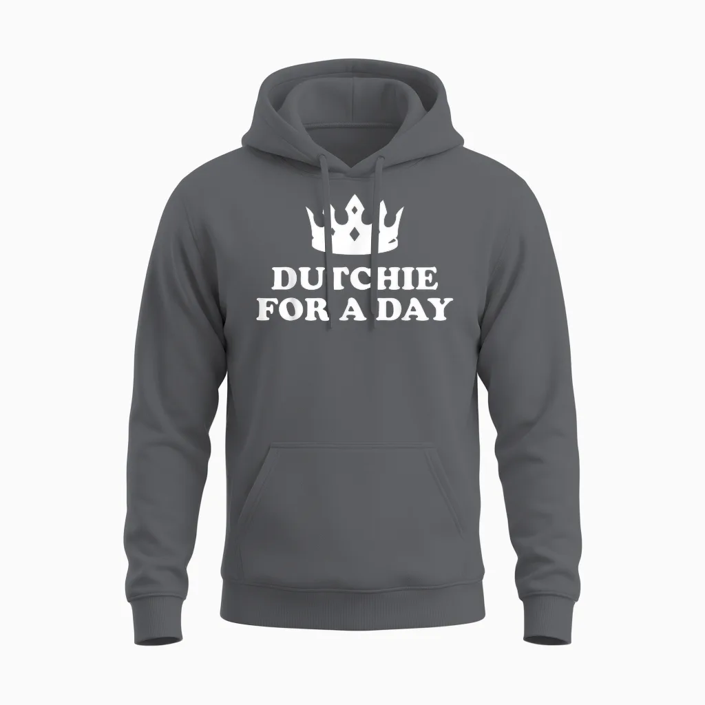 Niederländischer Königstag Koningsdag Lustig Holland Unisex Hoodie in Charcoal