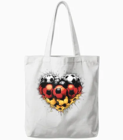 Deutschland Flagge - Herz Aus Leidenschaft Für Deutschland Tote Bags - White