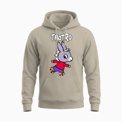 Child Trotro: Learning Adventure Cute Little Donkey Unisex Hoodie - Sand