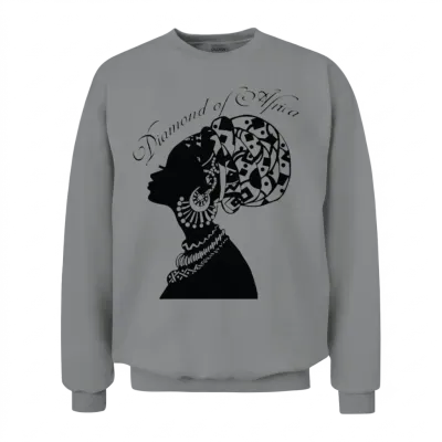 Diamond of Africa Black Power Unisex Sweatshirt - Sport Grey