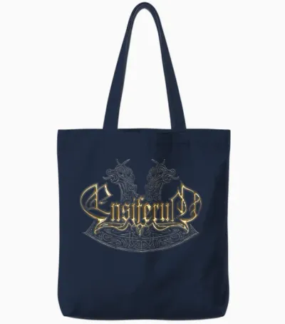 Ensiferum-Drachen Tote Bags - Navy