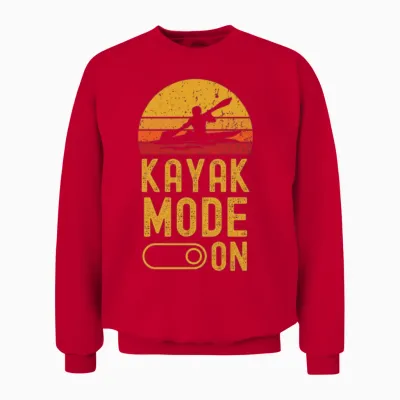Kayak Retro Unisex Sweatshirt - Red