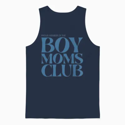 Boy Moms Club Unisex Tank Top - Navy