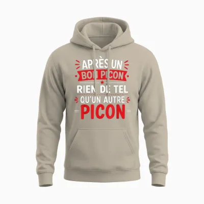 Humoristique Picon Bière Alcool Picole Humour Picon Unisex Hoodie - Sand