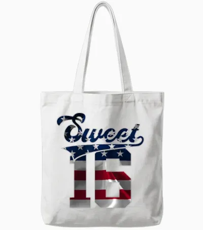 Sweet 16 Usa Sweet Sixteen 16. Geburtstag Tote Bags - White
