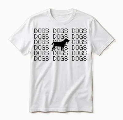 Dogs Unisex T-Shirt - White