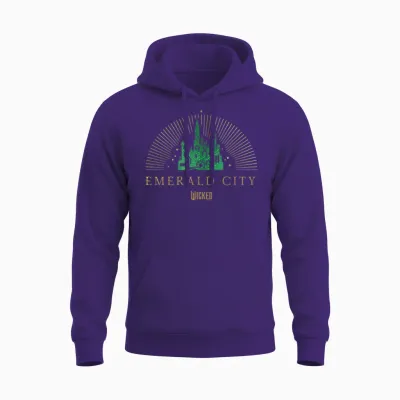 Wicked Emerald City Unisex Hoodie - Purple