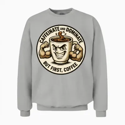 Caffeinate Unisex Sweatshirt - Ash