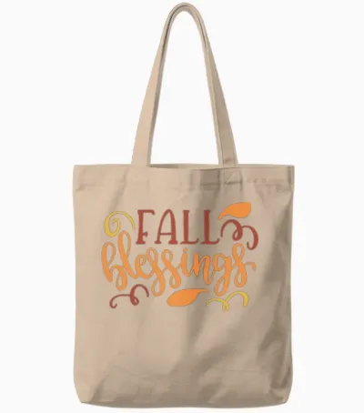 Fall Blessings Funny Funny Tote Bags - Natural
