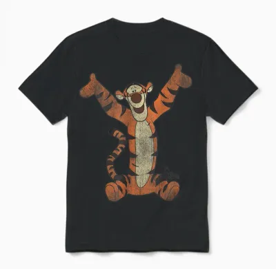 Winnie the Pooh Tigger Classic Unisex T-Shirt - Black